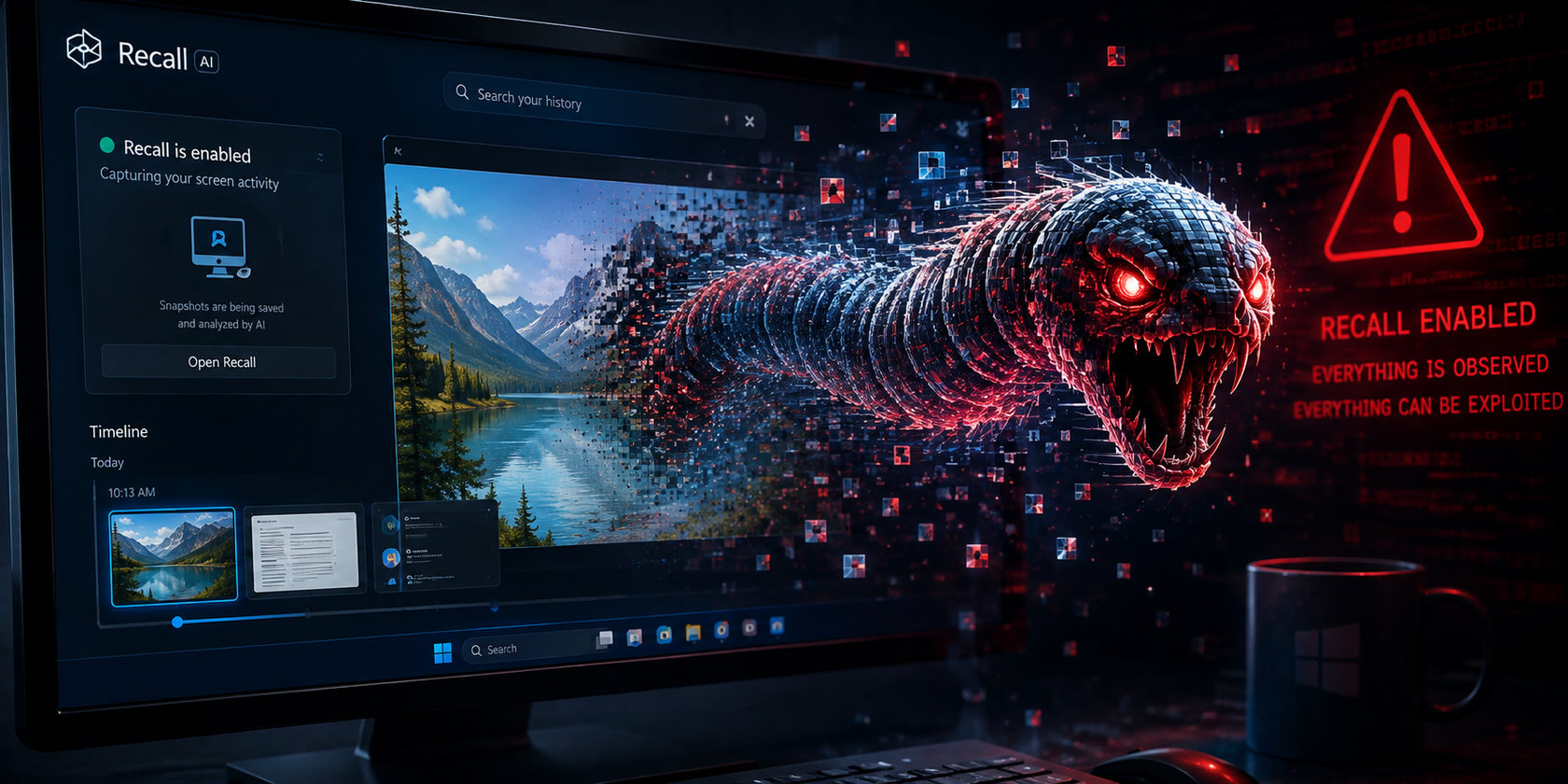 Microsoft Recall potentially opens up a new can of worms